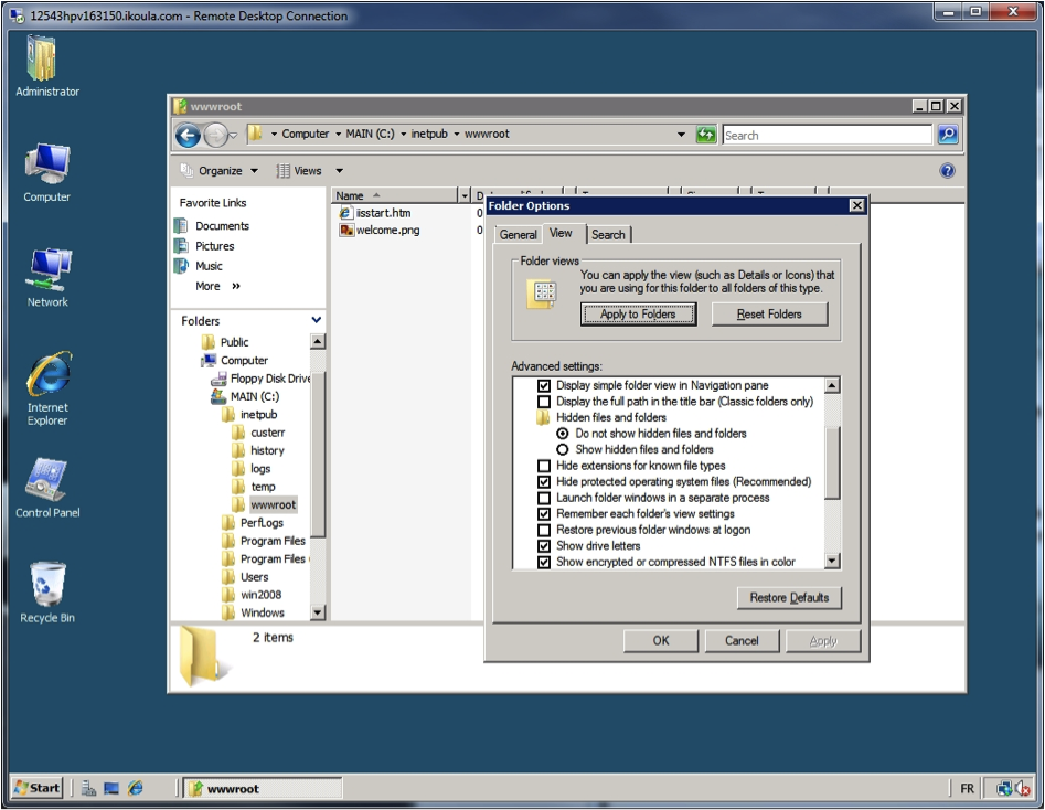 Explorateur Windows - Démasquer les extensions pour les types de fichiers connus.