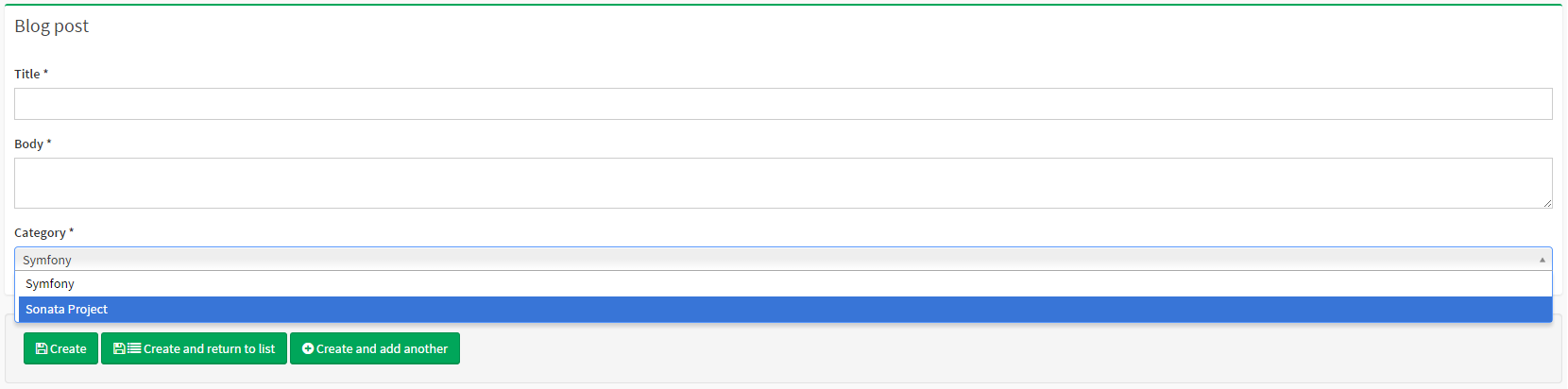 3 The Form View Sonata Admin Bundle Docs Now tell composer to install sonata admin bundle—. 3 the form view sonata admin bundle docs