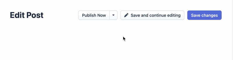 An action group that defines a main action and a list of secondary actions