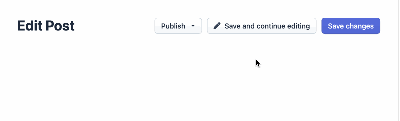 An action group that includes three different actions into a single button