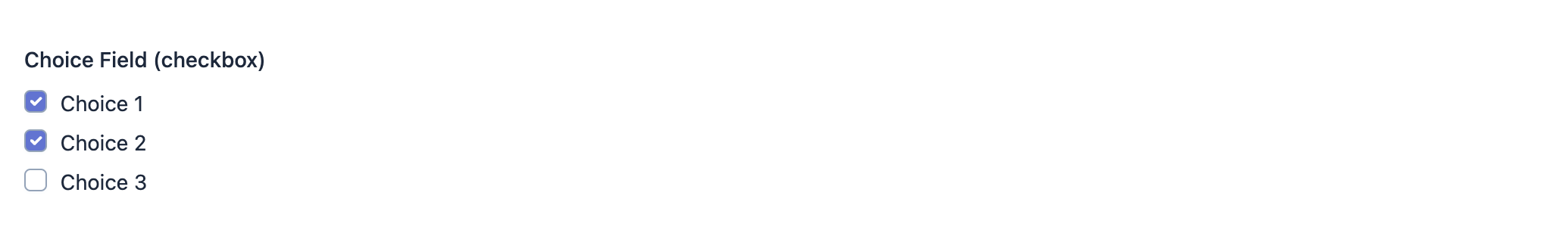 Default style of EasyAdmin choice field with checkboxes