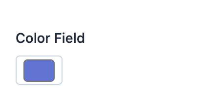 Default style of EasyAdmin color field