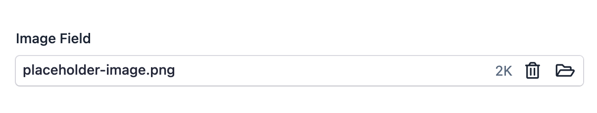 Default style of EasyAdmin image field