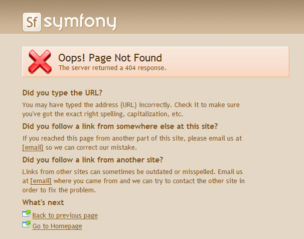 Pagina di errore 404 predefinita