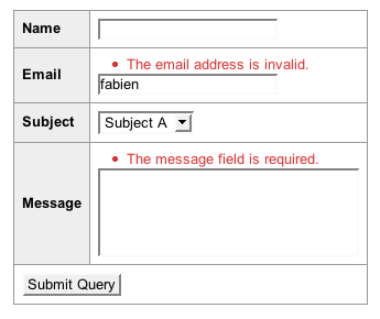 Invalid form