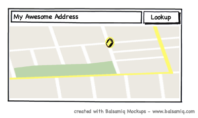 Набросок "Google Map Address Widget"