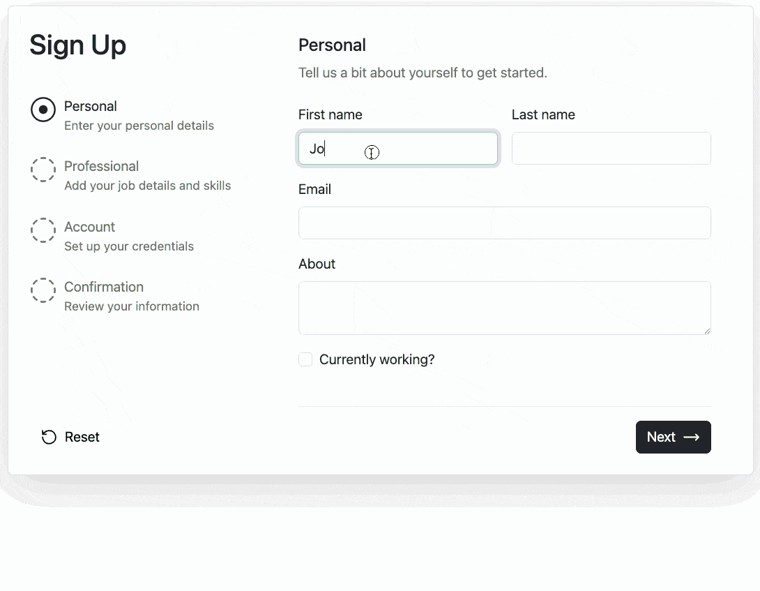 Multi Step Form in Symfony 7.4 with validation and conditional steps