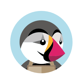 Logo of the PrestaShop project, which uses the BrowserKit Symfony component